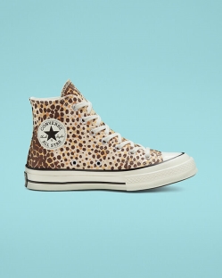 Converse Animal Print Chuck 70 Férfi Magasszárú Világos/Barna | DLZUNGY-HU